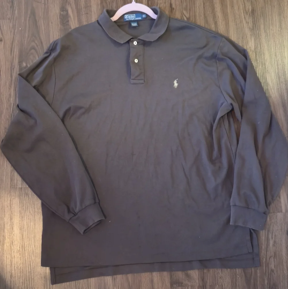 Polo Ralph Lauren Men’s Pullover Long Sleeve Brown cotton Shirt Size XLarge